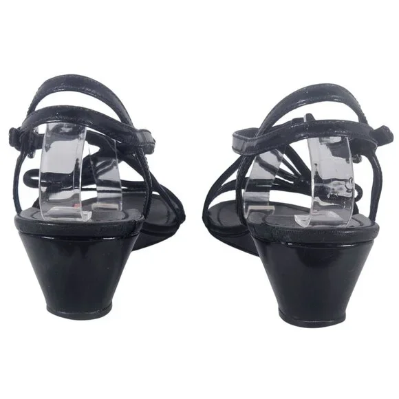 Prada Sport Women Black Wedge Sandal 36 Strappy Gorpcore Minimalist Quiet Luxury - Picture 8 of 16